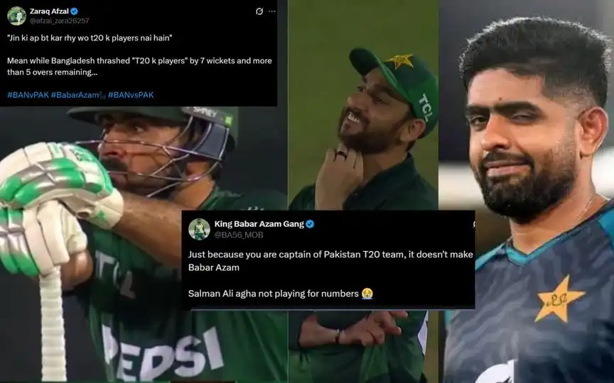 “Without RizBar PAK Is Nothing…” Netizens Troll Agha Salman And Co. For T20I Loss To BAN